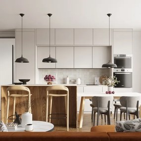 Sollux SL.1328 - Luster na lanku FRIKA 1xE27/15W/230V pr. 34 cm čierna