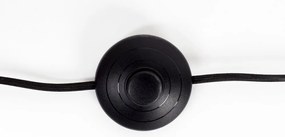 Čierna stolová lampa s kovovým tienidlom (výška 60 cm) Hajo – White Label