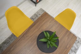 Set jedálenských stoličiek OSAKA horčicové (čierne nohy) 4ks