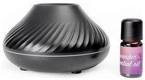 LED RGB Aróma difúzor s imitáciou plameňa LED/6,5W/5V 130ml čierna