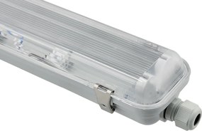 SADA 4 hermetických svietidiel Philips LED 2x128 cm trubicové svietidlo do garáže a dielne