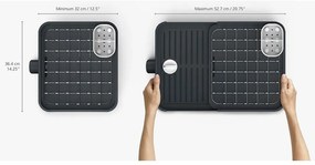 Sivý nastaviteľný odkvapávač Joseph Joseph Extend