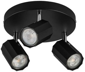 Livarno home Stropné svietidlo (stropné bodové svietidlo, matná čierna)  (100393031)