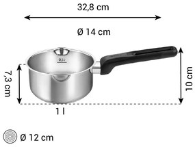 Antikoro rajnica na indukciu 1 l Brava – Tescoma