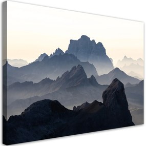 Obraz na plátně, Skalnatá krajina hor - 120x80 cm