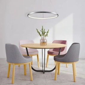 LED Luster na lanku LEA LED/20W/230V 4000K pr. 50 cm matný chróm