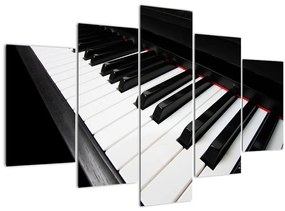 Obraz klávesov piána (150x105 cm)
