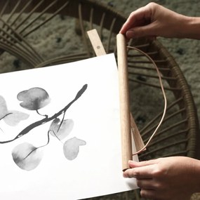 Rám na plagát, šírka 70cm / dub