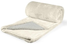 Polášek Mikroflanelová deka s barančekom - Smotanová | 200 x 230 cm