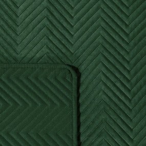 Dekorstudio Zamatový prehoz na posteľ SOFIA v tmavozelenej farbe Rozmer prehozu (šírka x dĺžka): 220x240cm