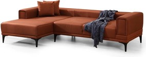 Rohová sedací souprava Horizon 250 cm cihlová levá