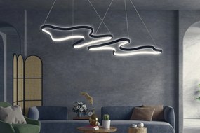 Stropní LED svítidlo DUPLE ARTISAN černé/studená bílá