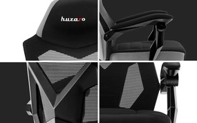 Huzaro Herné kreslo Combat 3.0 s výsuvnou podnožkou - carbon