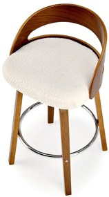 Barová židle H110 boucle béžová/ořech