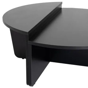 SADA 2x Konferenčný stolík ORION čierna