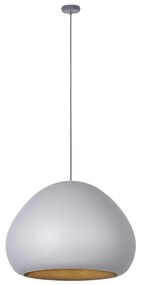 Luster na lanku LAVA 1xE27/15W/230V šedá/zlatá