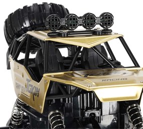 KIK Diaľkovo ovládané kovové auto RC Rock Crawler 4WD 1:12, zlaté