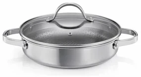 Panvica hlboká SteelCRAFT s pokrievkou ø 28 cm, 2 úchyty, 28 cm