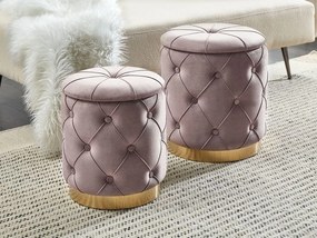 Set 2ks taburetiek Puble (béžová). Vlastná spoľahlivá doprava až k Vám domov. 1082039