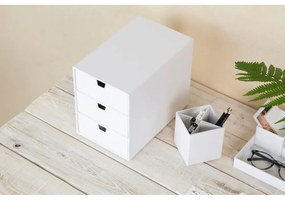 Biely zásuvkový box s 3 zásuvkami Bigso Box of Sweden Ingrid