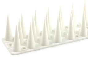 Plastové ochranné hroty proti vtákom biela, 44,5 x 3,7 cm, 4 ks
