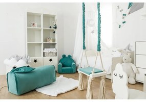 Baby-raj Detské kreslo s uškami na čítanie a relax, snímateľný poťah