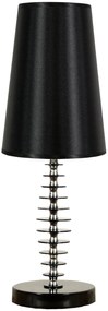 CLX Stolová dizajnová lampa LIVORNO, 1xE27, 60W, čierna