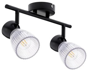 Bodové svietidlo BEST 2xE14/40W/230V čierna