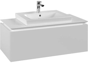 VILLEROY &amp; BOCH Legato závesná skrinka pod umývadlo (umývadlo v strede), 1 zásuvka, 1000 x 500 x 380 mm, White Matt, B68000MS