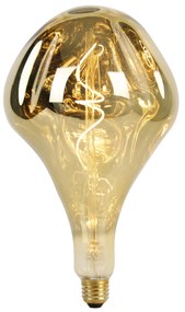 E27 stmievateľná LED lampa G165 zrkadlová zlatá 6W 100 lm 1800K