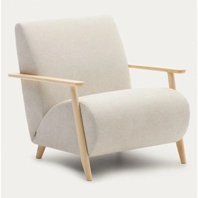 Béžové/krémové ženilkové kreslo Meghan – Kave Home