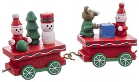 Drevená vianočná figúrka (výška 7,5 cm) Locomotive – Casa Selección
