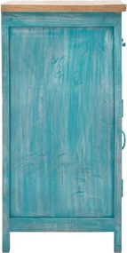 furniture-nabytek.cz - Masívna komoda Santa Cruz z mangového dreva, modrá, lakovaná