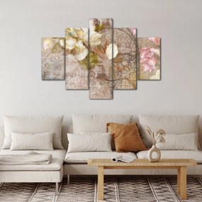 Obraz - Kvetinový ornament (150x105 cm)