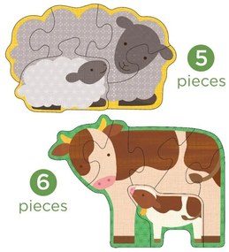 Petitcollage Prvé puzzle zvieratká z farmy