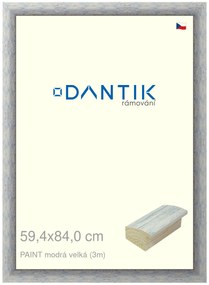 DANTIK rám na obraz 59,4x84 | PAINT modrá velká (Plexi Čiré)