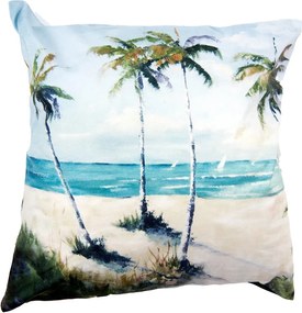 Obliečka na vankúš Palmy na pobreží I - 45*45 cm