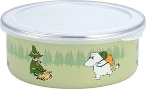 Miska s vrchnákom Moomin Campers 0,8l, smalt / zelená