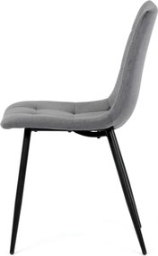 Jedálenská stolička zamatová, sivá DCL-X7015 GREY2