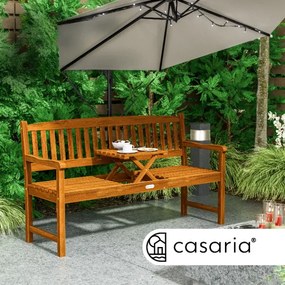 InternetovaZahrada Záhradná lavička so stolčekom 153 cm - eukalyptus