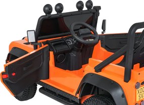 Elektrické autíčko Land Rover Defender 110 SVX oranžové
