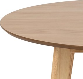 ROXY Prírodný dub 90 cm - OKRÚHLY DREVENÝ STÔL DO KUCHYNE/JEDÁLNE RETRO