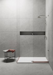 GSI GSI, Keramická sprchová vanička, obdĺžnik 100x80x4,5cm, biela ExtraGlaze, 438511