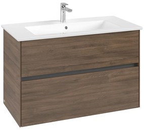 VILLEROY &amp; BOCH Collaro závesná skrinka pod umývadlo, 2 zásuvky, 961 x 480 x 610 mm, Arizona Oak, C14500VH