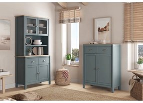 Komoda sivozelená z borovicového dreva 90x110x40 cm Misti – Marckeric