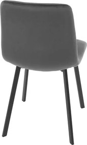 Jedálenská stolička zamatová, sivá DCL-973 GREY4