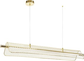 Toolight Toolight, APP1943-CP, lineárne závesné LED svietidlo, 100 cm, 20W, 4000 K, zlatá lesklá, OSW-63005