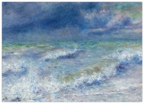 Sklenený obraz - Pierre-Auguste Renoir, Seascape, reprodukcia (70x50 cm)