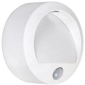 Rabalux 7980 - LED Vonkajšie nástenné svietidlo so senzorom AMARILLO LED/1,5W/3xAA IP44 biela