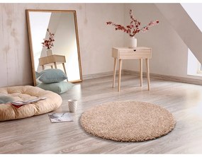Svetlohnedý koberec Universal Aqua Liso, ø 80 cm
